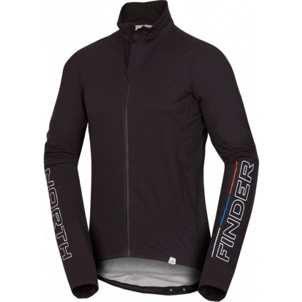 Pánská cyklistická bunda NORTHFINDER Hugo černá (VELIKOST 4XL)