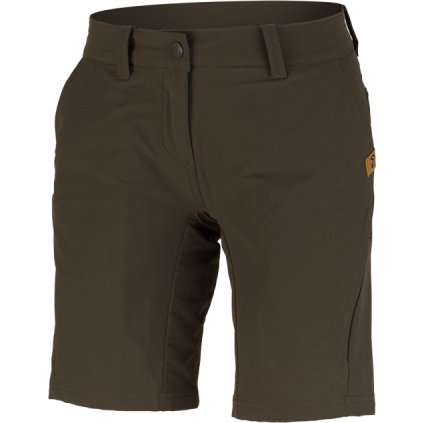 Dámské strečové šortky NORTHFINDER Tamia hnědé (VELIKOST 3XL)