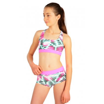 Dívčí plavky kalhotky LITEX bokové s nohavičkou barevné