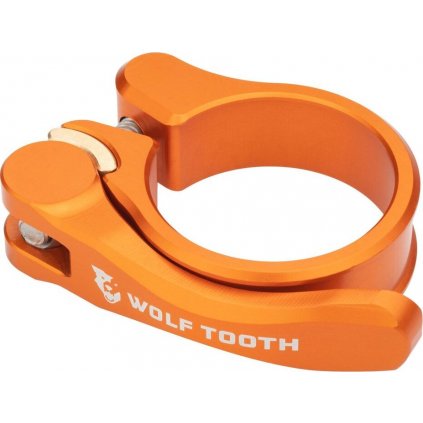 WOLF TOOTH sedlová objímka 31.8mm oranžová Quick Release