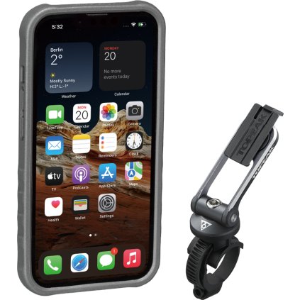 TOPEAK obal RIDECASE pro iPhone 13 černá/šedá