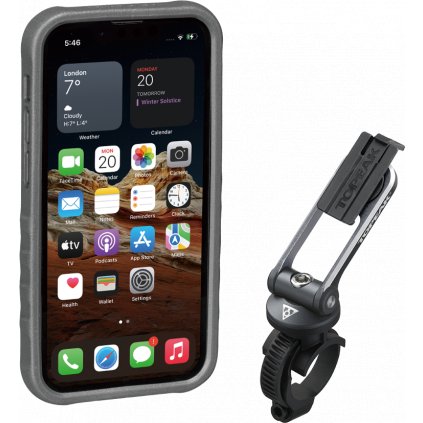 TOPEAK obal RIDECASE pro iPhone 13 Mini černá/šedá