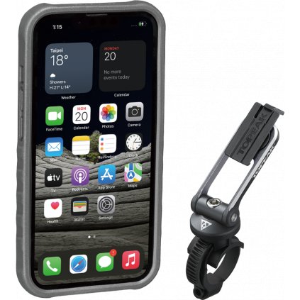 TOPEAK obal RIDECASE pro iPhone 13 Pro černá/šedá