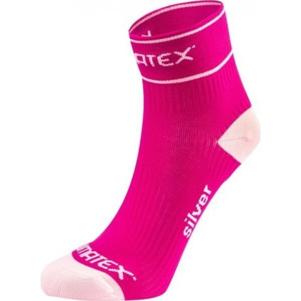 Unisex funkční ponožky KLIMATEX Levi růžové