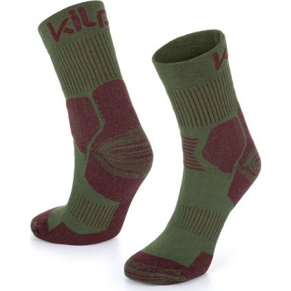 Unisex běžecké ponožky KILPI Ultra khaki