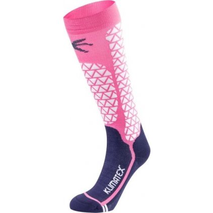 Dětské lyžařské ponožky KLIMATEX Darek růžové