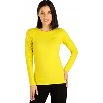 Dámské tričko LITEX s dlouhým rukávem žluté