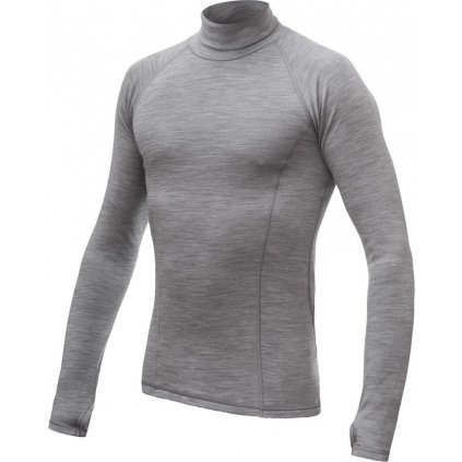 Pánské termo triko SENSOR Merino Bold roll neck cool gray