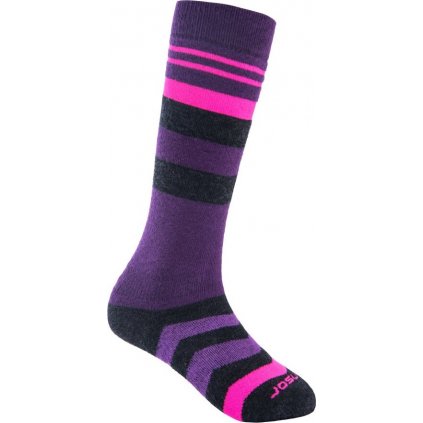 Merino ponožky SENSOR Slope černá/růžová/fialová