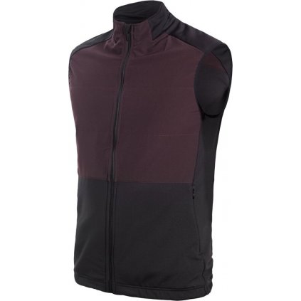 Pánská vesta SENSOR Coolmax Thermo černá/port red (Velikost XXL, Barva černá)