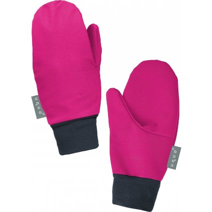 Dětské softshellové rukavice UNUO Tap s fleecem, Fuchsiová