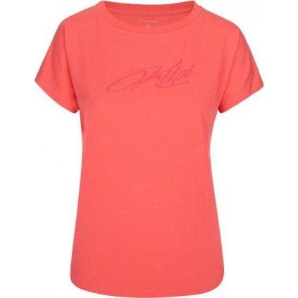 Dámské bavlněné tričko KILPI Nellim růžové