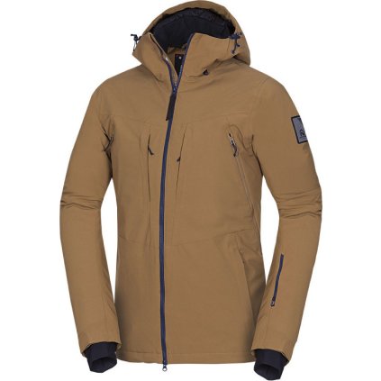 Pánská lyžařská bunda NORTHFINDER Bodie hnědá (VELIKOST S)