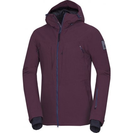 Pánská lyžařská bunda NORTHFINDER Bodie vínová (VELIKOST M)