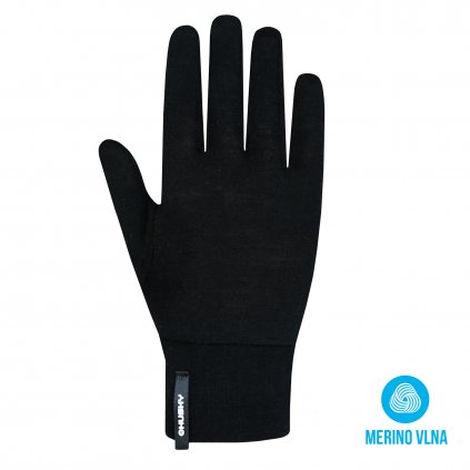 Merino rukavice HUSKY Merglov černá