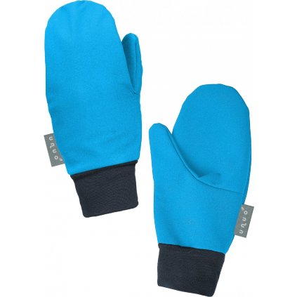 Dětské softshellové rukavice UNUO Tap s fleecem, Tyrkysová