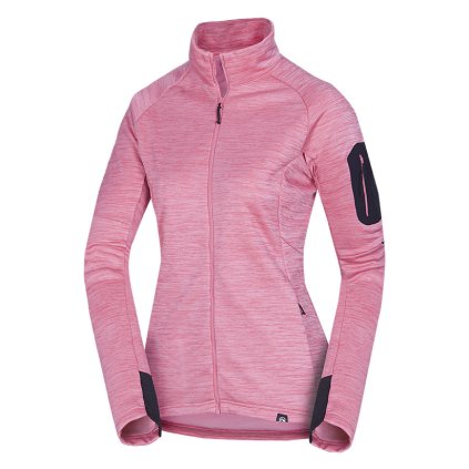Dámská fleecová mikina NORTHFINDER Bertha růžová (VELIKOST S)