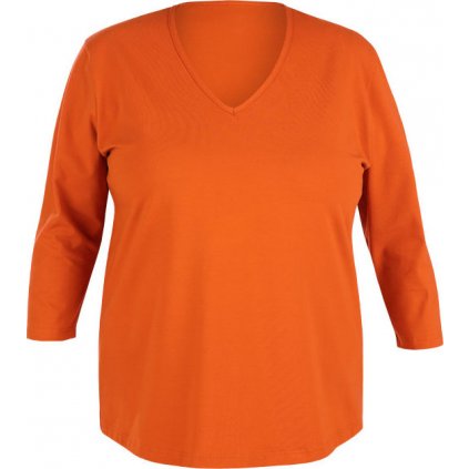 Dámské tričko LITEX s 3/4 rukávem oranžové