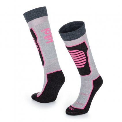 Dětské lyžařské ponožky KILPI Anxo růžové