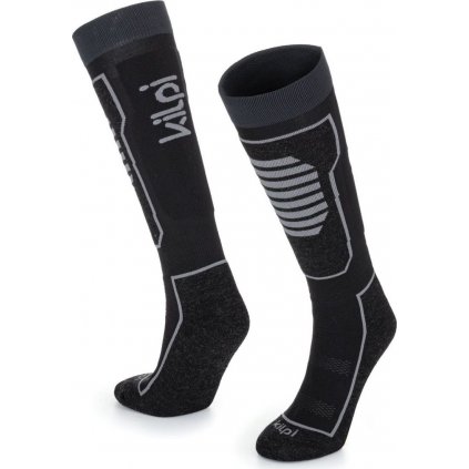 Unisex lyžařské merino ponožky KILPI Anxo černé