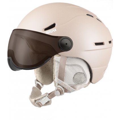 Unisex lyžařská helma RELAX Patrol béžová
