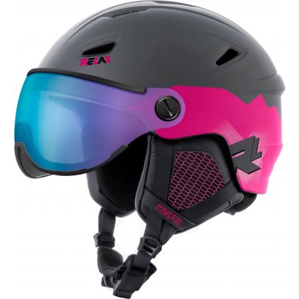Unisex lyžařská helma RELAX Stealth šedá