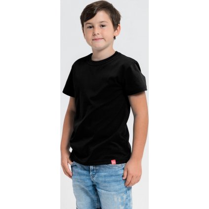 Dětské bavlněné triko CITYZEN Matyáš černé