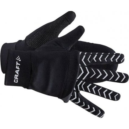 Reflexní rukavice CRAFT Adv Lumen Hybrid černá