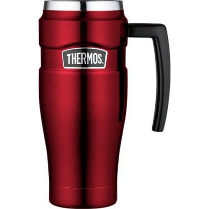 Vodotěsný termohrnek THERMOS Style s madlem - červená 470 ml