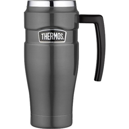 Vodotěsný termohrnek THERMOS Style s madlem - metalicky šedá 470 ml