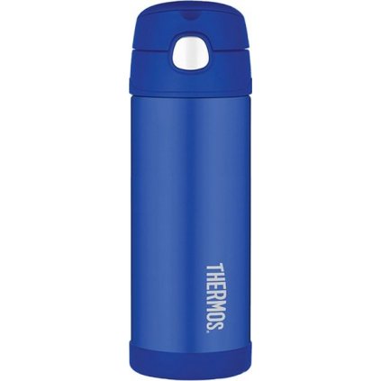 Dětská termoska THERMOS FUNtainer s brčkem - modrá 470 ml