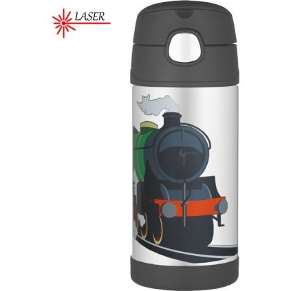 Dětská termoska THERMOS FUNtainer s brčkem - vlak 355 ml