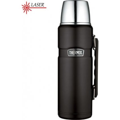 Termoska na nápoje THERMOS Style s madlem - matně černá 1200 ml