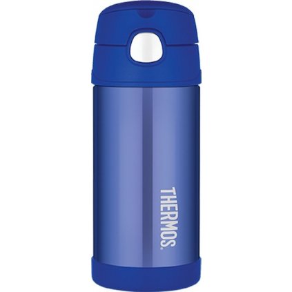 Dětská termoska THERMOS FUNtainer s brčkem - modrá 355 ml