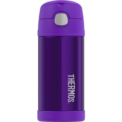 Dětská termoska THERMOS FUNtainer s brčkem - fialová 355 ml
