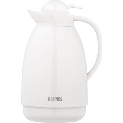 Skleněná termokonvice THERMOS Traditional - bílá 1000 ml