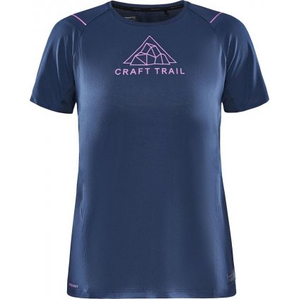 Dámské běžecké triko CRAFT Pro Hypervent Ss tmavě modrá