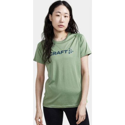 Dámské funkční triko CRAFT Core Essence Logo světle zelená
