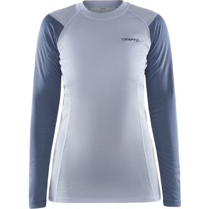 Dámské termo triko CRAFT Core Warm Baselayer Ls modrá