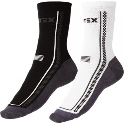 Dětské bavlněné ponožky LITEX bílé/černé