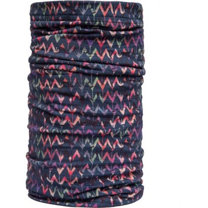 Multifunkční šátek SENSOR Tube Merino Impress deep blue/origami