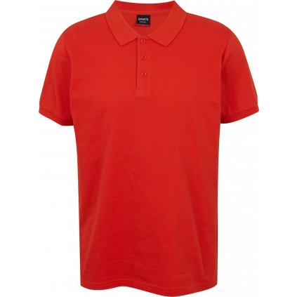 Pánské triko s límečkem SAM 73 henry červené