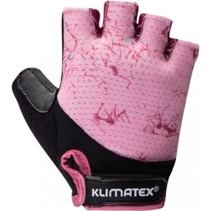 Dámské cyklistické rukavice KLIMATEX Saga růžové