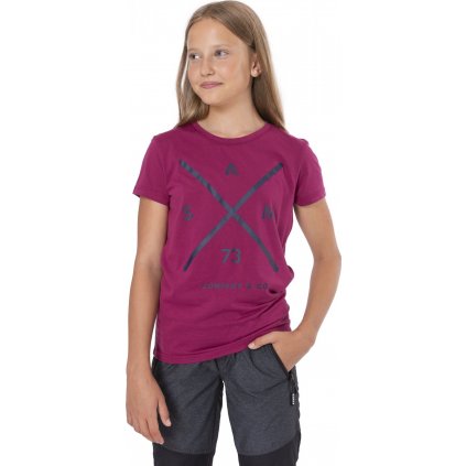 Dívčí triko s krátkým rukávem SAM 73 Caroline růžové
