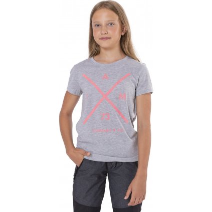 Dívčí triko s krátkým rukávem SAM 73 Caroline šedé