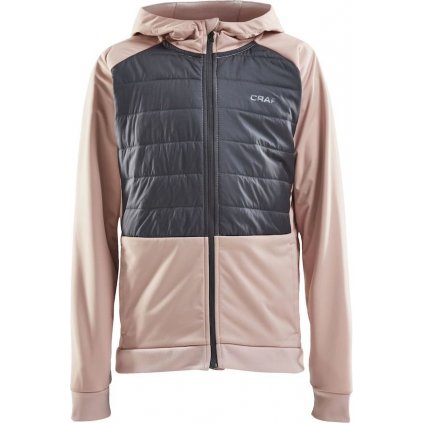 Dětská hybridní bunda CRAFT Adv Thermal Xc Hood Junior růžová