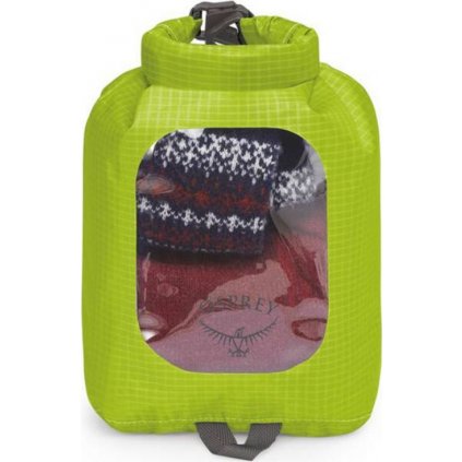 Voděodolný vak s okénkem OSPREY ultralight dry sack 3 l zelená