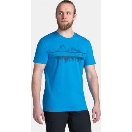 Pánské bavlněné triko KILPI Choose modré