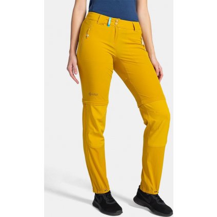 Dámské outdoorové kalhoty 2v1 KILPI Hosio žluté