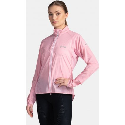 Dámská běžecká bunda KILPI Tirano světle růžová